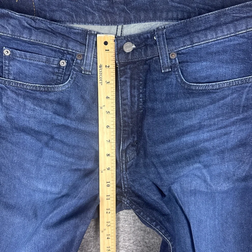 Levis 514 Jeans Mens 34x32 Blue Denim Straight Leg Stretch Denim Zip‎ Fly